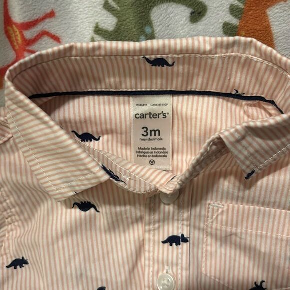 Carters  Dinosaur Print Kids One Piece - Picture 3 of 3